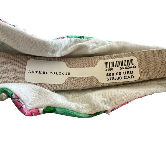 Anthropologie Llani Isobel Embroidered Beaded Green Headband NWT - Picture 8 of 11